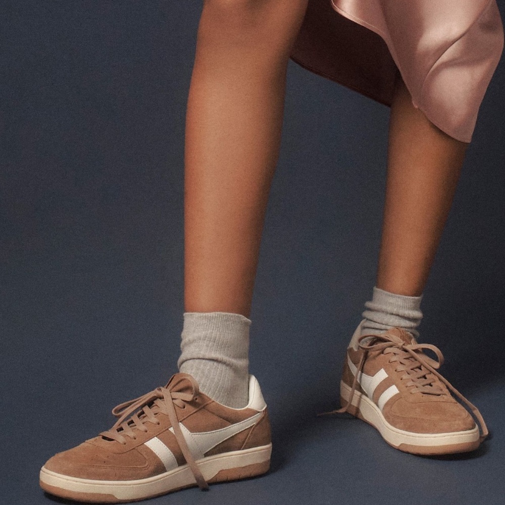 Gola Brown and White Women's Sneakers